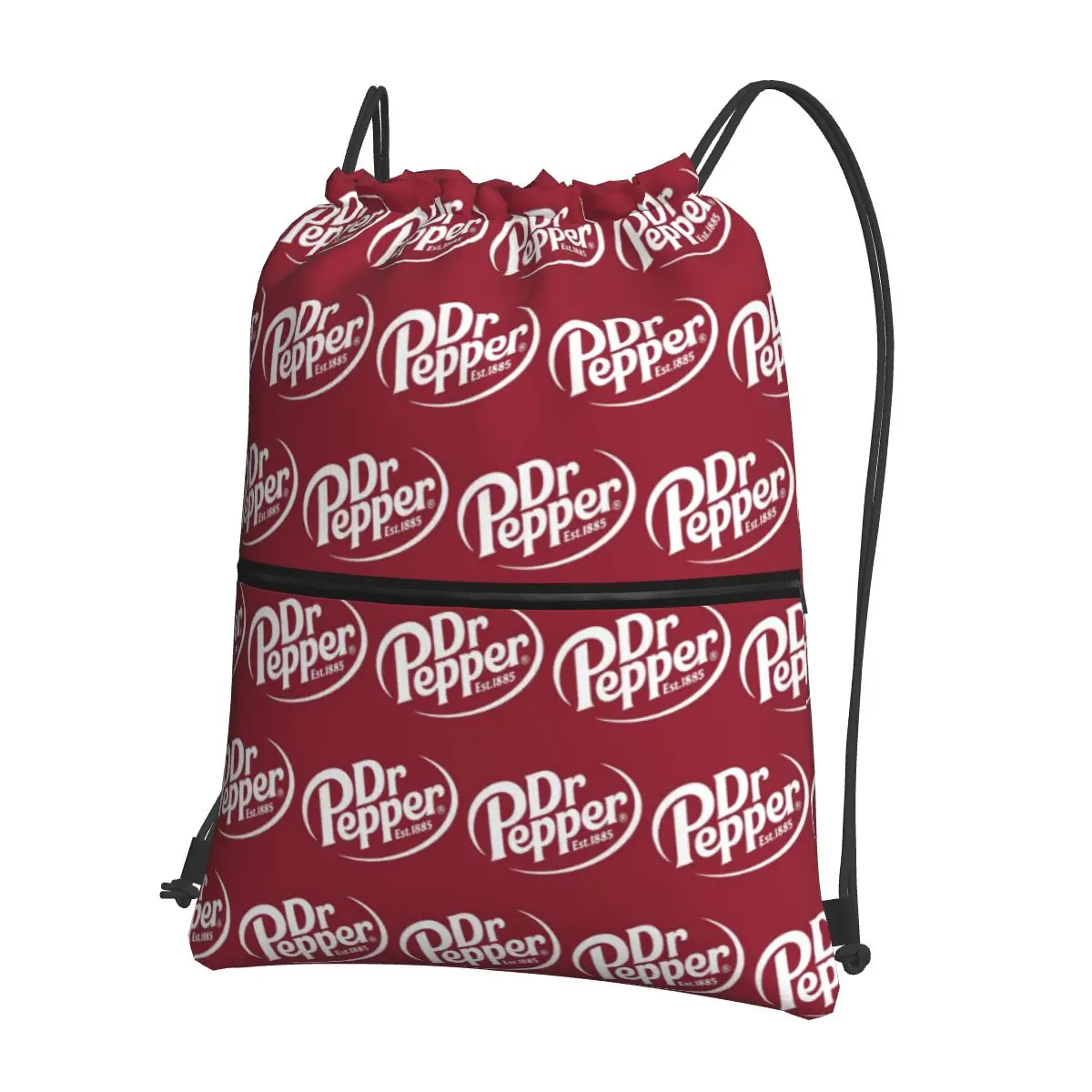 

Dr Pepper Backpacks Fashion Drawstring Bundle Pocket Sundries Bag Book Bags for Travel School