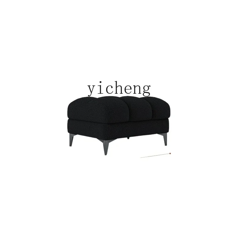 YY Living Room New French Cream Style Retro Style Black Lambswool Sofa