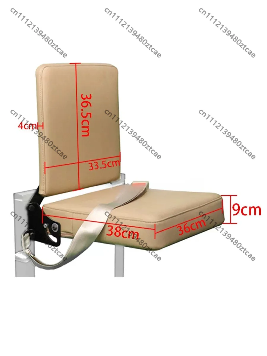 Self-Rebound Single Foldable Seat For Bus Tour Guide Ambulance RV Ship Modification