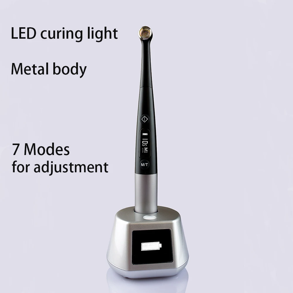 Lámpara de Curado Dental, Lámpara de Polimerización Dental de 1 Segundo, Fotopolimerizador Dental LED UV, Lámpara de Curado para Odontología