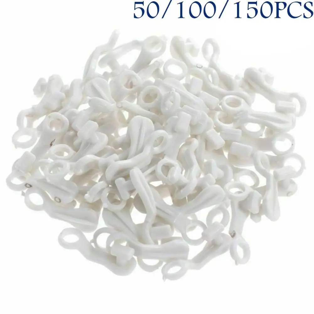 50/100/150PCS Window NOVA DELUXE Drape Accessories Hanging For SWISH Track Rail Runner Curtain Glider Hook Curtain Rings