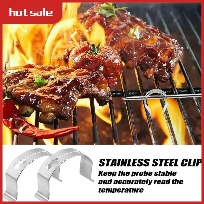 

A50M-Replacement Meat Probe For Traeger Pellet Gril,Stainless Steel Thermometer Meat Probe With Probe Clip Accessories