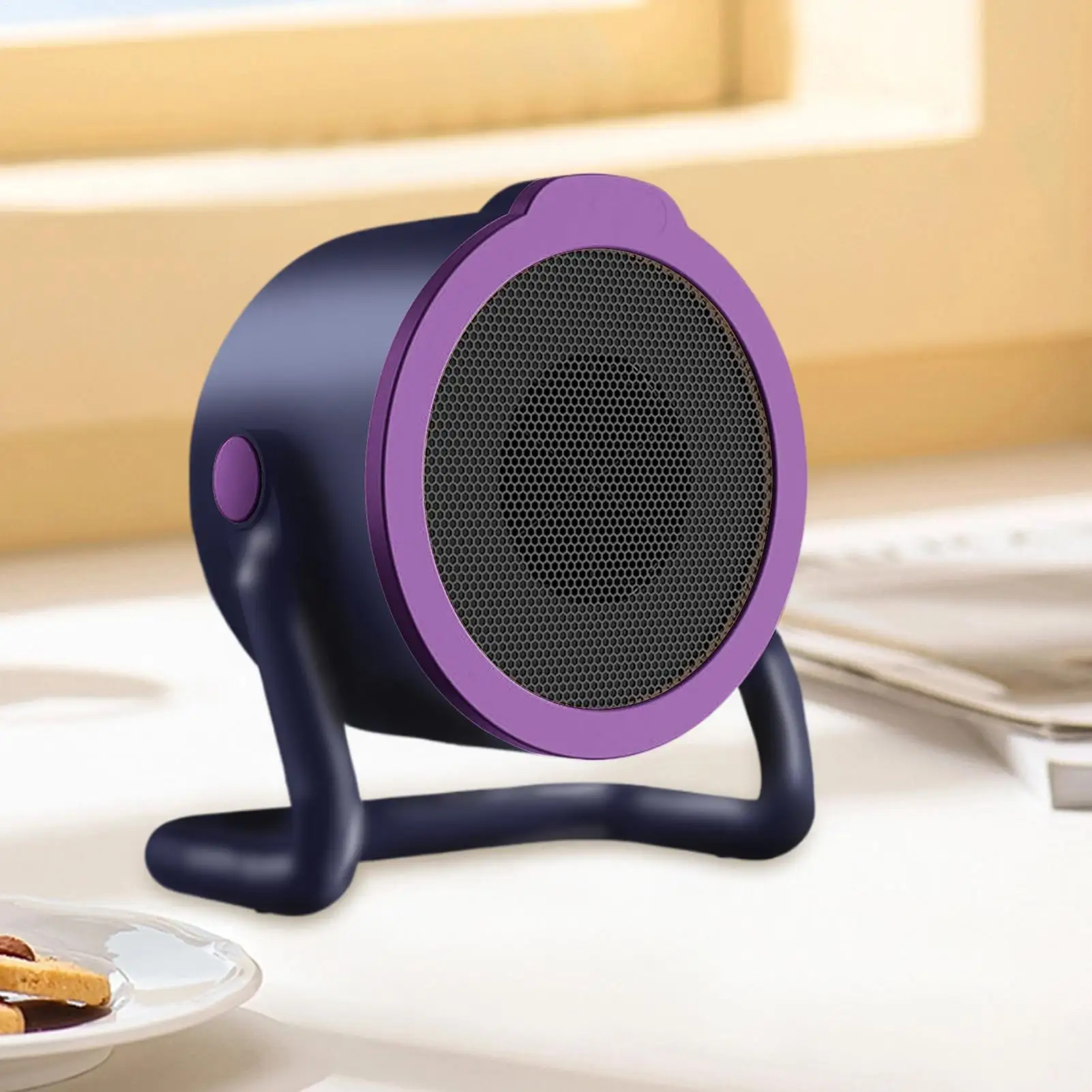 500W Portable Space Heater, 2-Mode Fast Heating Desk Warmer For Dorm Outdoor Living Room Camping Desktop RV Study Work Travel