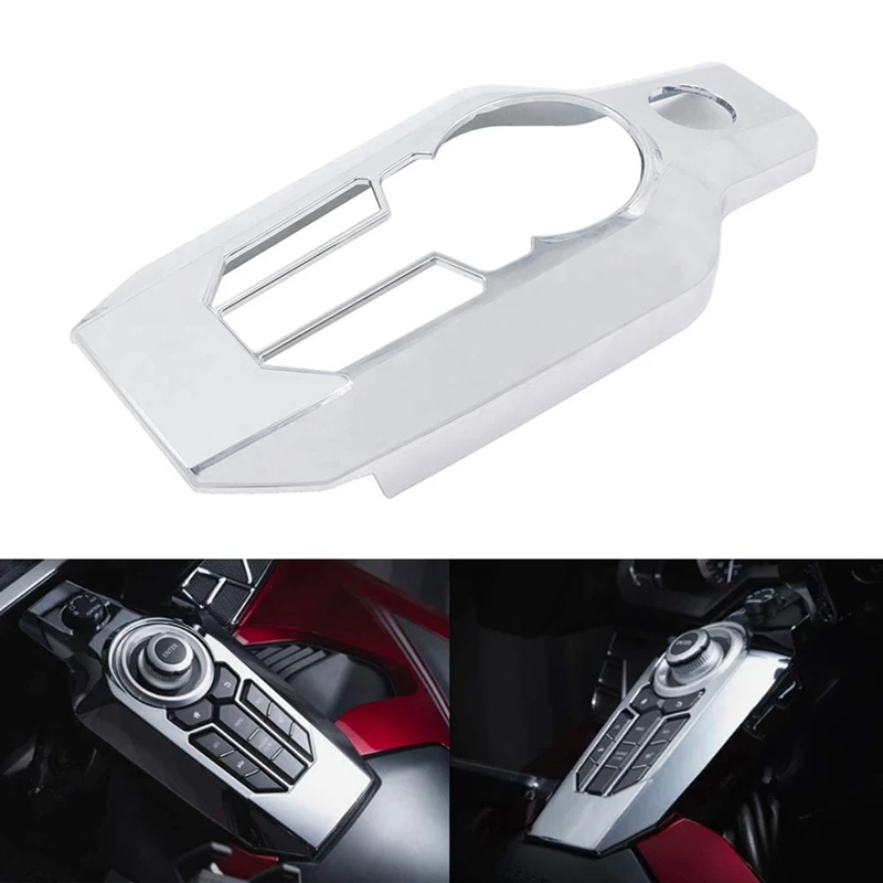 Chrome Central Console Button Switch Panel Cover Trim For Honda Goldwing GL1800 F6B 2018-2024 Accessories