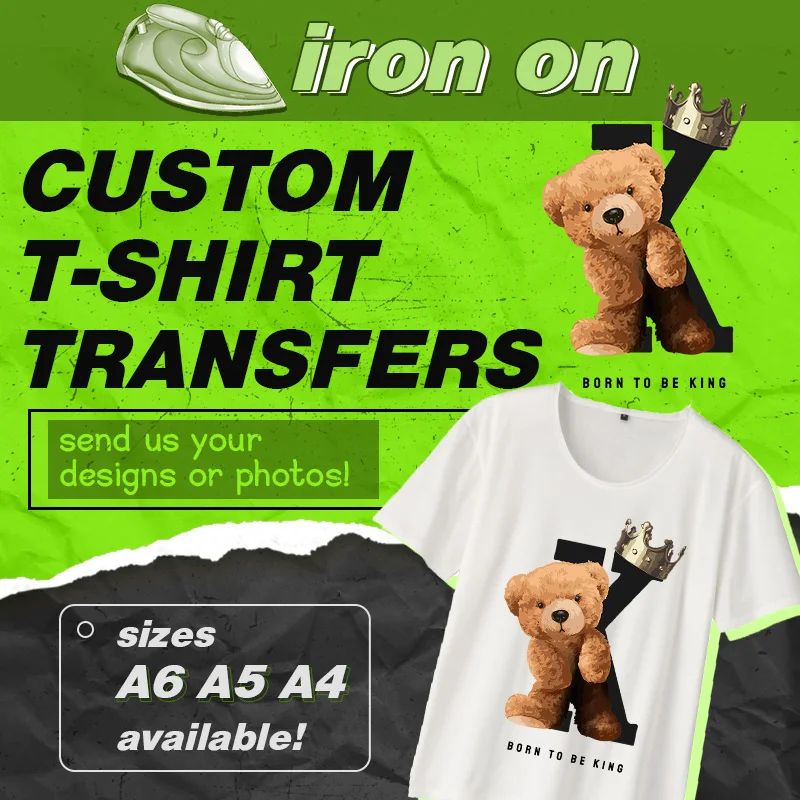 Logo Custom Sticker Iron On Transfer Decals Clothing Thermoadhesive Patches on Clothes Applique Thermal transfer stickers