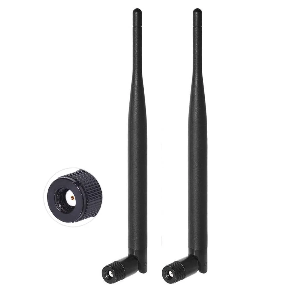 Dual Band WiFi 2.4GHz 5GHz 5.8GHz 6dBi MIMO RP-SMA Male Antenna for WiFi Router Wireless Network CardVideo Surveillance Monitor