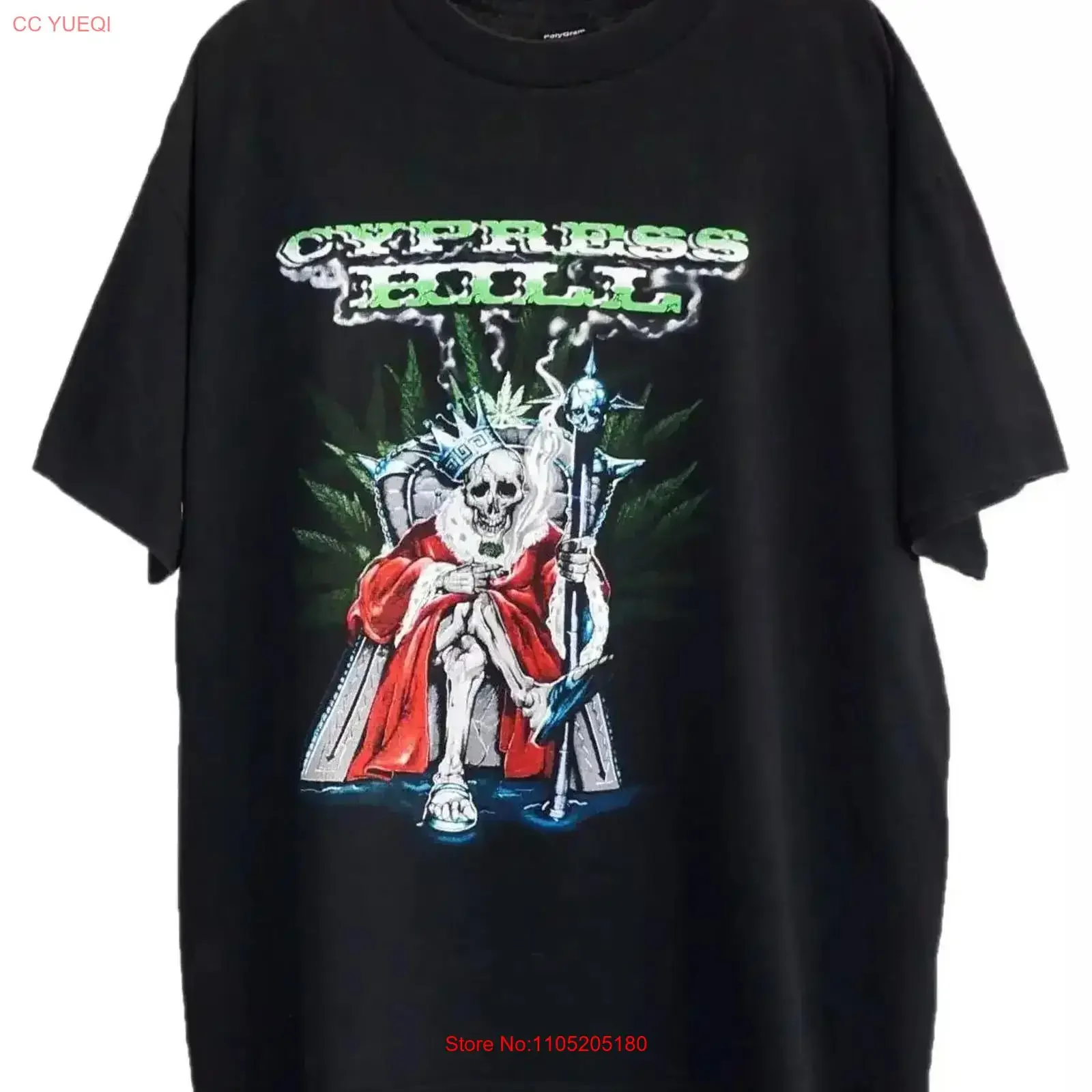 Vintage Cypress Hill 1997 Throne Rap T Shirt Concert Rare IL0178 vintage Washed Stylish streetwear Top For Everyday Wear
