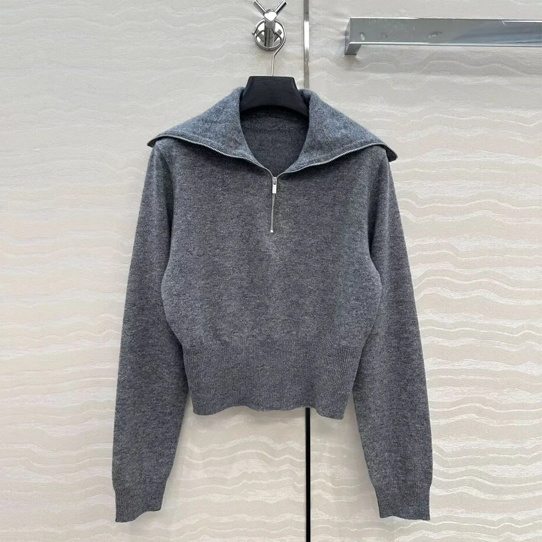 

2025 Autumn/Winter New Women's Sweater High Quality Cashmere Knitted Long Sleeve Fashion Elegant Pullover Sweater