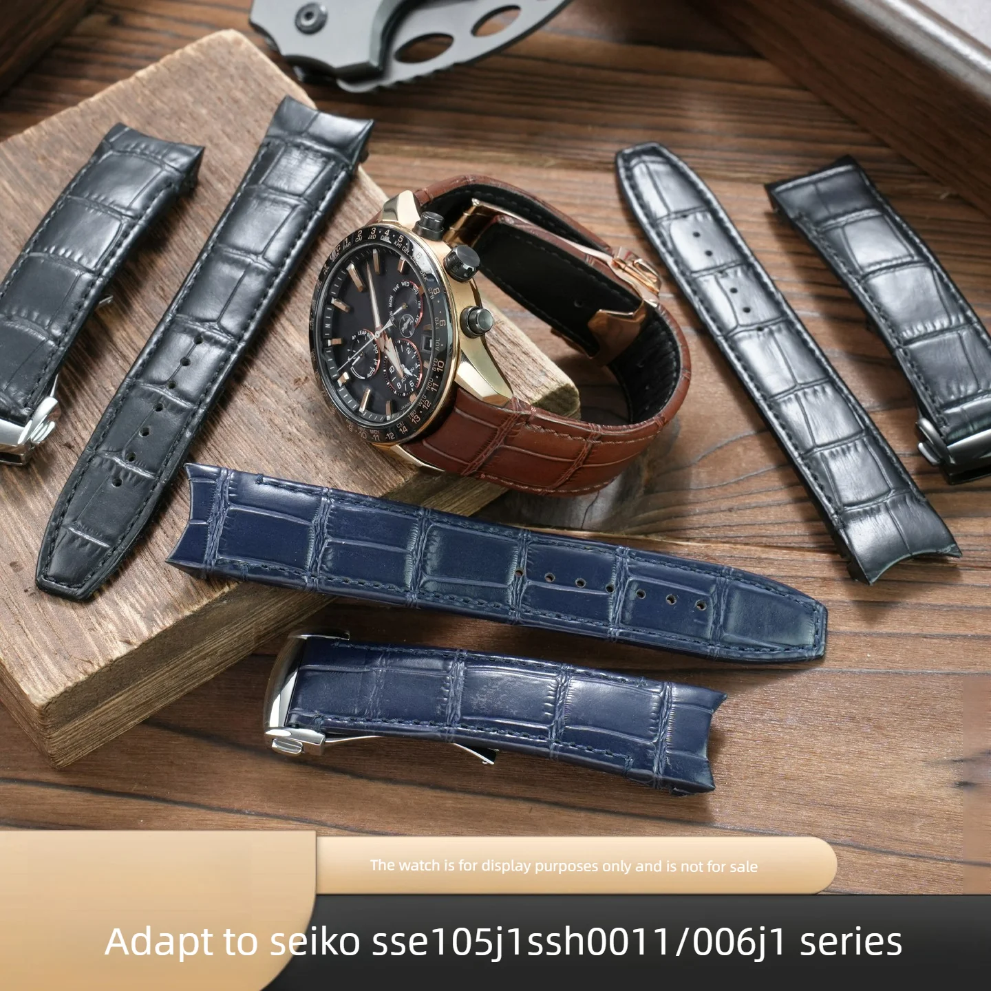 Special Arc Leather Strap for Seiko ASTRON Series SSE105J1 SSH001J1 SSH006J1