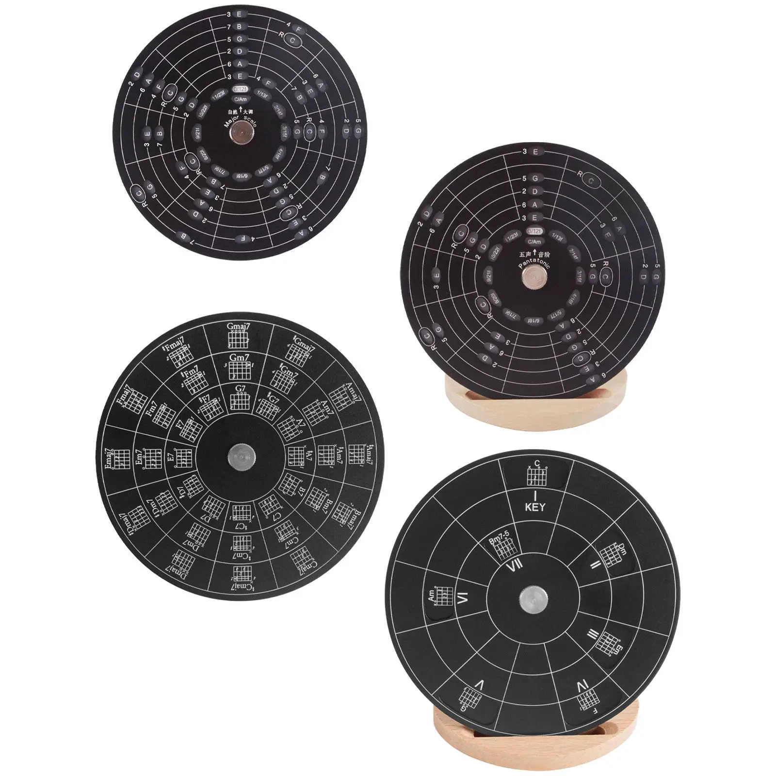 

Melody Chords Tool Aluminium Alloy Circle Chords Wheel for Teachers Beginner