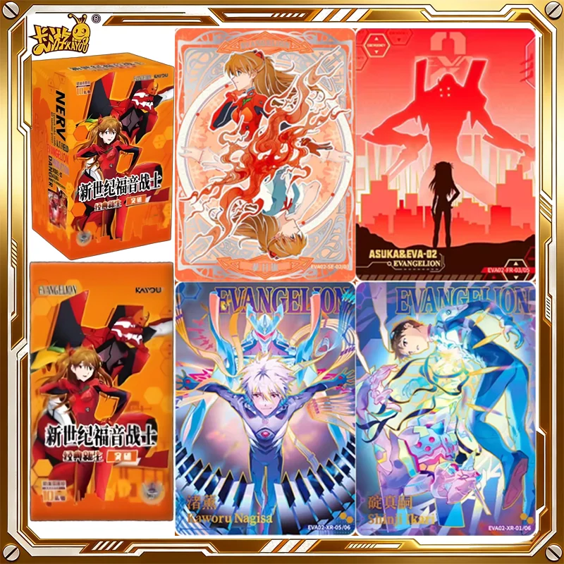 

KAYOU EVANGELION Card Classic Rebirth Break Vol.2 Mystery Box Anime Trading Cards Game Toy Holiday Birthday Gifts for Boys Girls