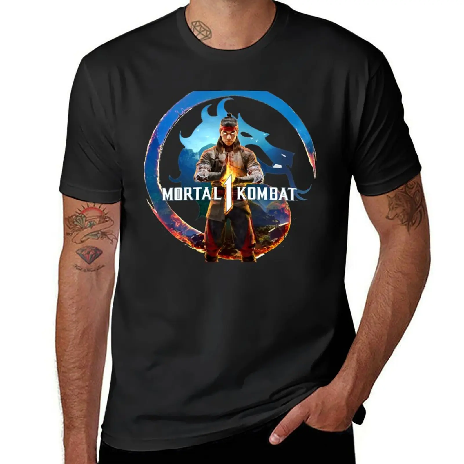 MK12 Mortal Kombat 1 Logo T-Shirt new edition graphics tees mens graphic t-shirts hip hop