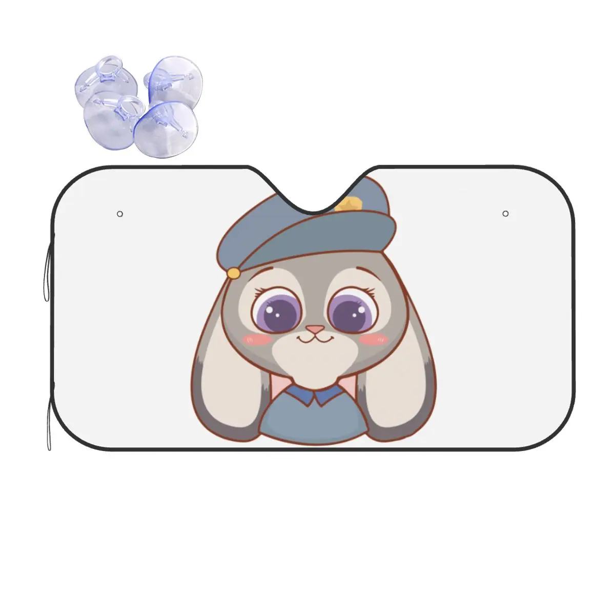 

Cartoon Zootopia Judy Hopps Sunshade Windscreen Novelty Cover Front Block Window 76x140cm Sunshade Visor Solar Protect