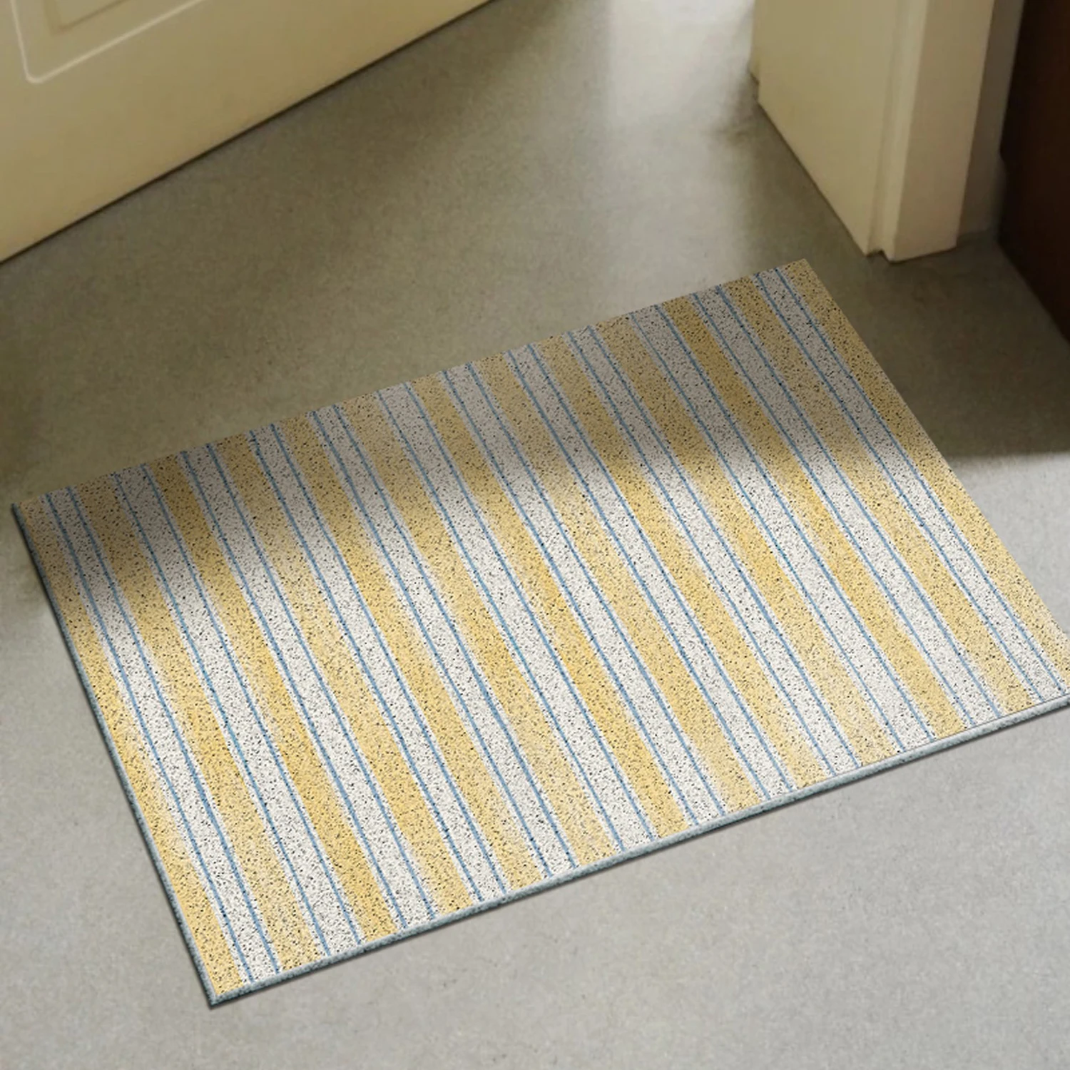 Striped Entrance Door Mats PVC Anti-slip Doormat Dirty Resistant Easy Clean Carpet Home Decoration 러그 Alfombra Entrada De Casa