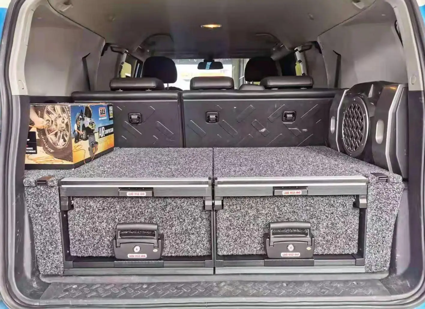 

Car Rear Cargo Multiple Trunk Storage Box Drawer System For Y61 / Y62