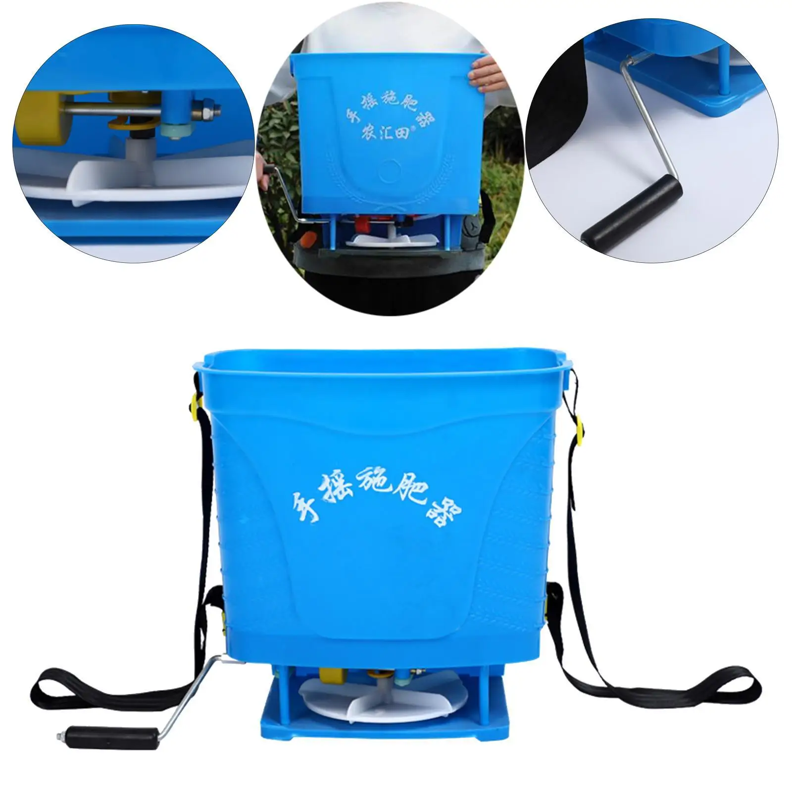 Fertilizer Spreader Handheld Dispenser Granular Fertilizer Backpack for Gardening