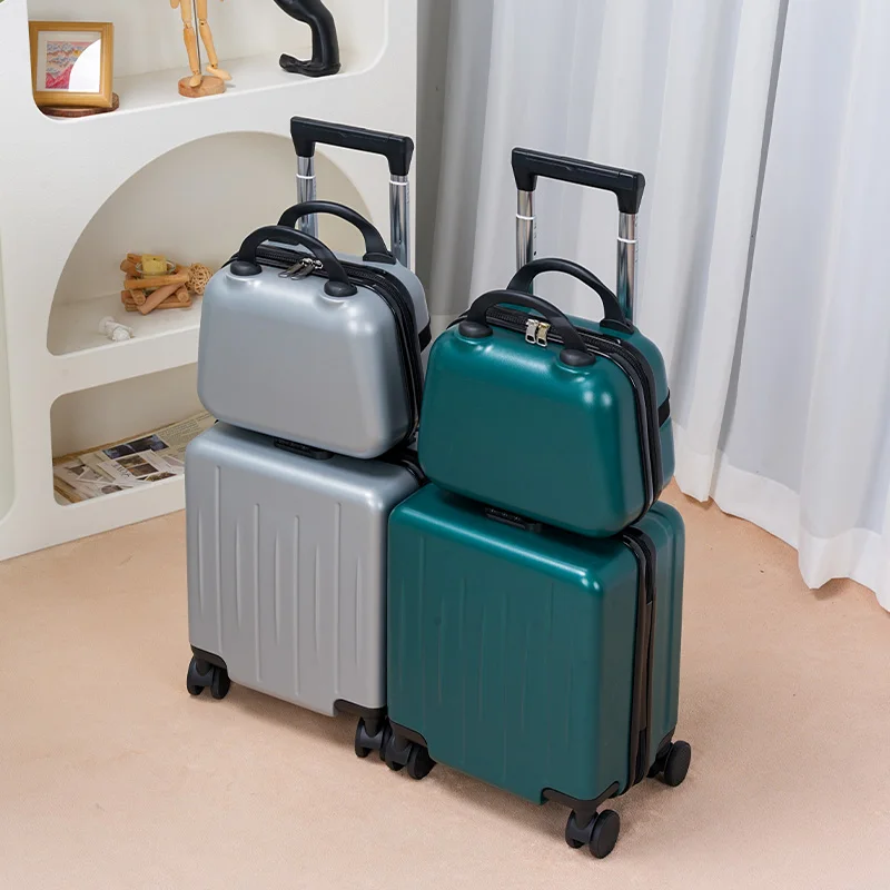 

14-Inch Lightweight Mini Password Box Unisex Portable Luggage Set Carry-On Suitcase for Air Travel Check-In Bag 14 inch carrier