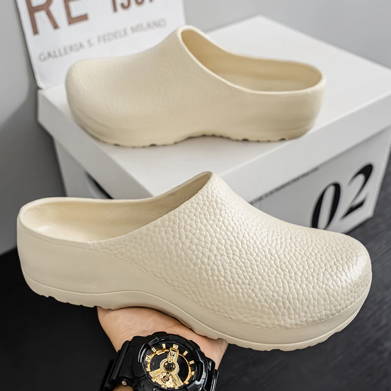 شباشب باوتو الجديدة للزوجين أحذية الشيف المضادة للانزلاق للرجال والنساء أحذية ممرضة الطبيب خفيفة الوزن ومريحة في الهواء الطلق