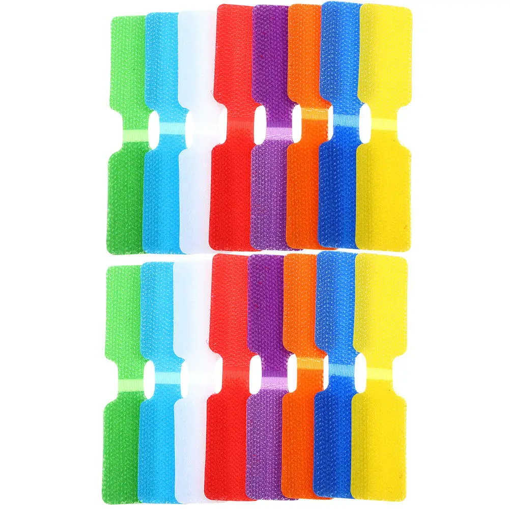 32Pcs Cable Nylon Tags Fastening Cord Labels Organizer Straps Wire Markers Electrical Charger Cord Identification