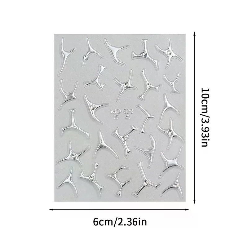 غير النظامية البرنز خطوط الفرنسية مسمار الفن ملصقات فضي الكتابة على الجدران شريط تصميم ذاتية اللصق الشارات الهندسة خط المتزلجون #5