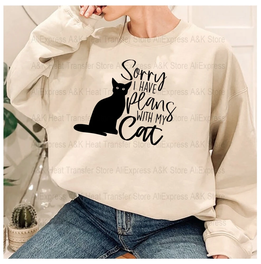 Sticker I Was Normal Three Cats Ago Funny Cat Mama Kitty Heat Transfer On Clothes Iron Patche For Hoody Diy Press Heat Badge