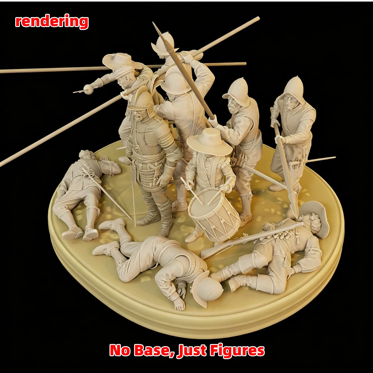 1/35 1/48 1/72 Modellbausatz 3D-Harz Miniatur-Soldatenfiguren Diorama Unbemalt 16. Jahrhundert Spanische Tercio DIY – Detail 9