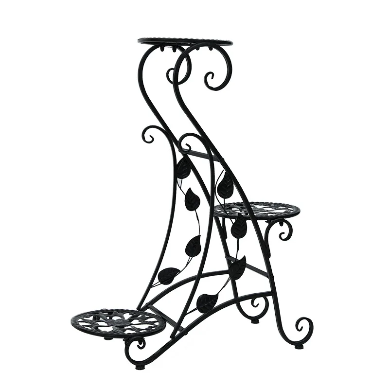 Iron furniture interior metal flower rack Nordic style living room creative factory direct sales seahorse shaped iron flower rac