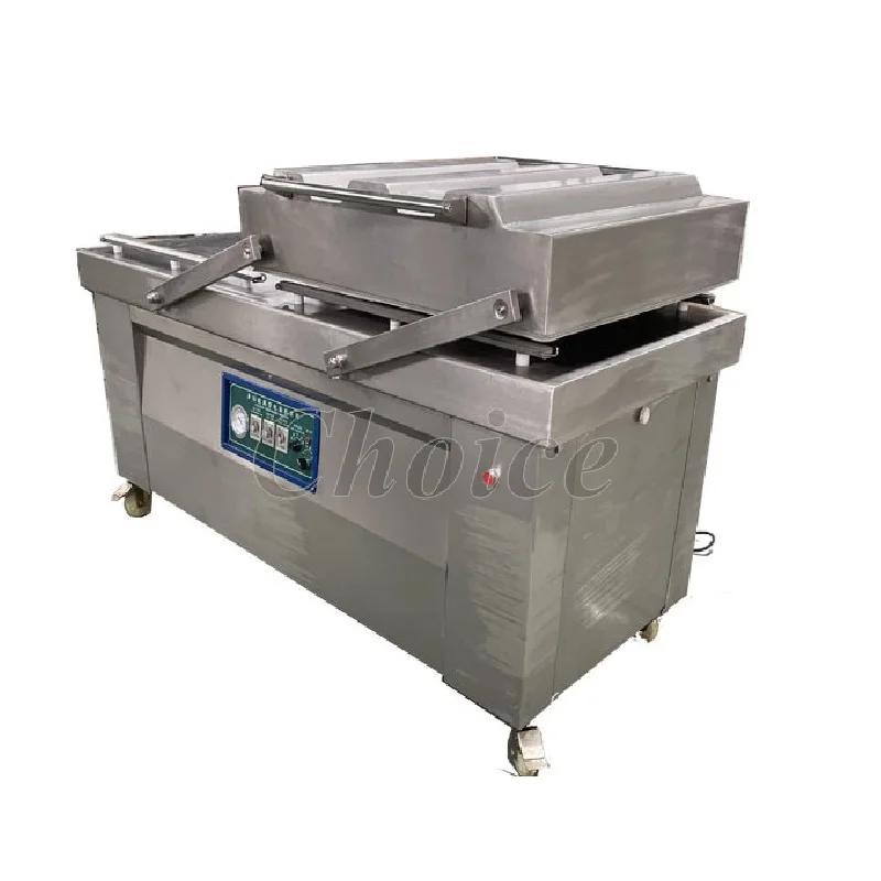 

Commercial Double Chamber Vacuum Sealing Machine Industrial 2 Chamber Vacuum Packing Maker For Food Snack and Meat