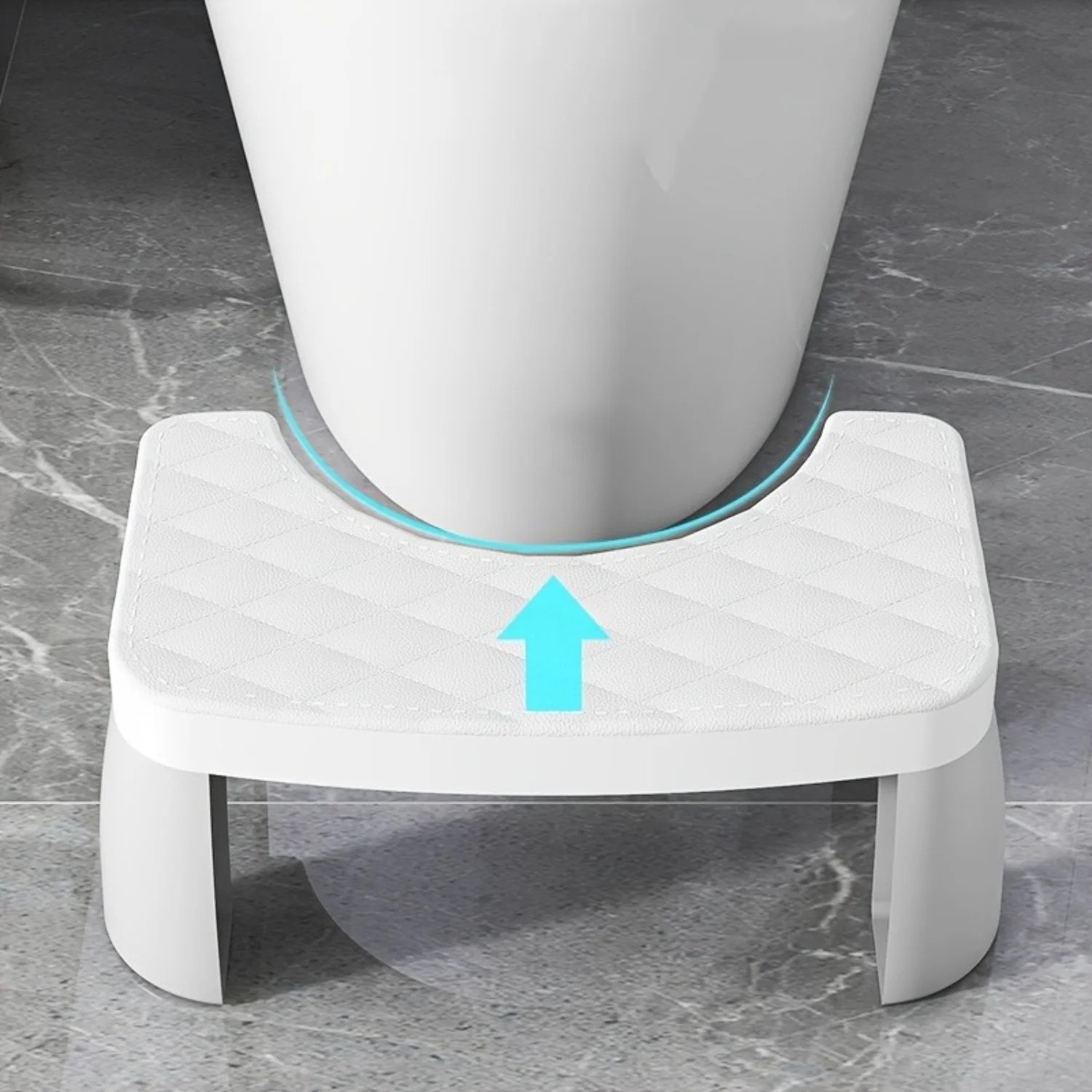 

1pc Non-Slip Plastic Toilet Step Stool for Adults - Waterproof Bathroom Squat Potty Stool, Comfort Design Foot Rest, Squatty Ped