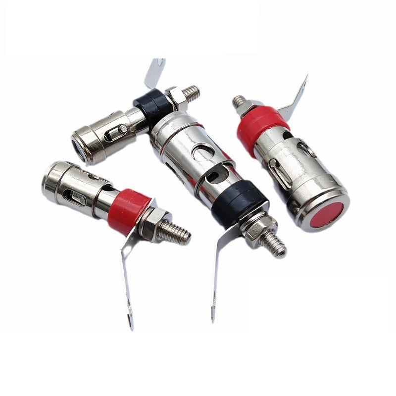 Nickel Plated 33/40mm Spring Terminal Block, Press Type Self-locking Terminal Block, Speaker Amplifier Speaker Connector A5