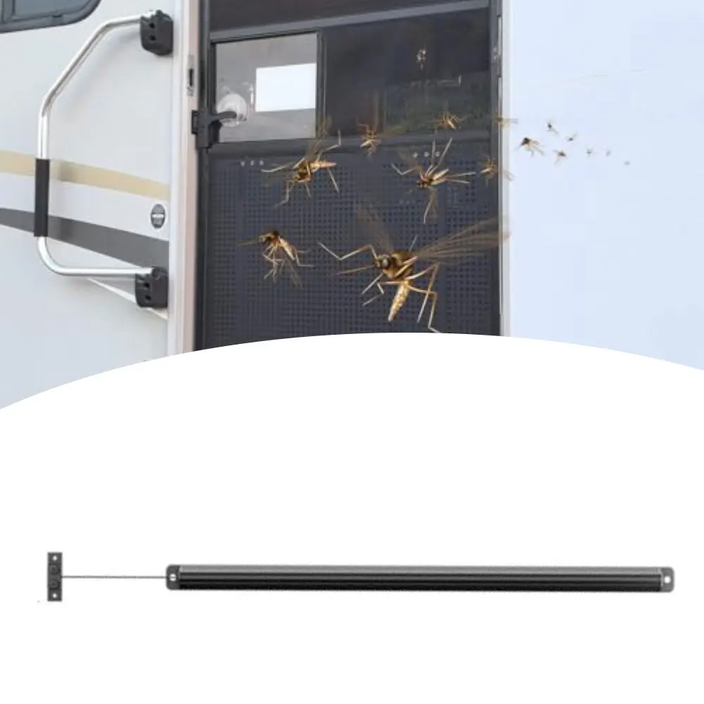 

Automatic Spring Door Tensioner for RV Screen Doors Featuring Adjustable Tension and Robust Metal Frame for Long Term Use