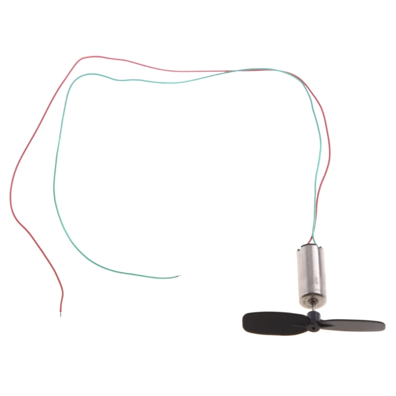 1 Set 3.7V 48000RPM Coreless Motor + Propeller For RC Aircraft Helicopter Toy