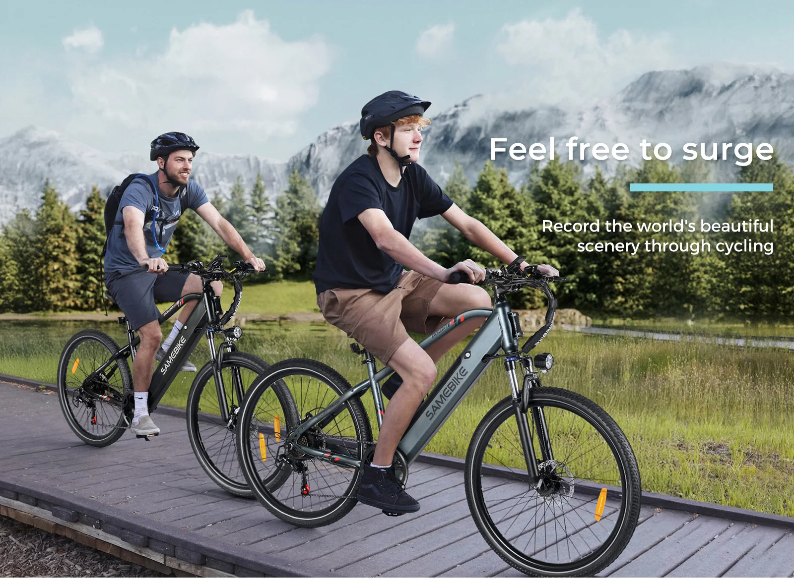 Samebike 27,5 Zoll Elektrofahrrad RS-A01MAN 36V15Ah Lithium-Batterie Motor E-Bike 7-Gang-Schaltung Elektrisches Mountainbike – Detail 6