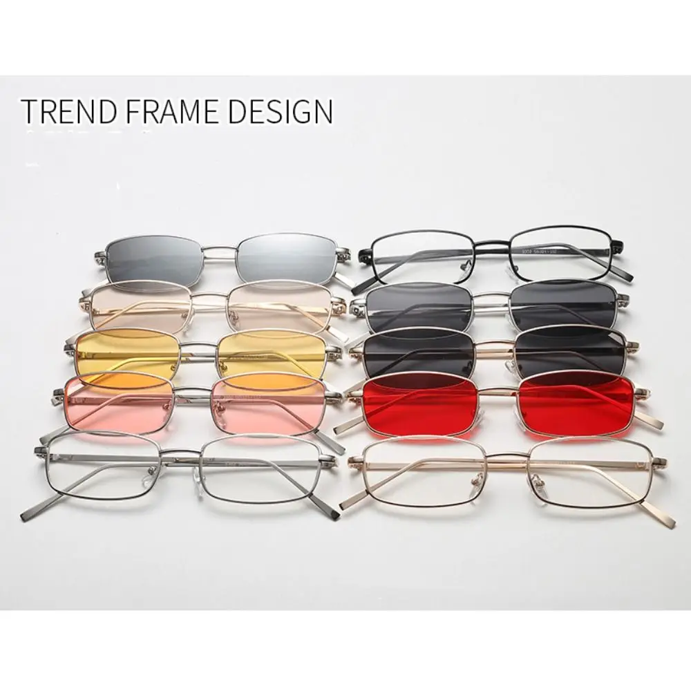 Metal Japanese Harajuku Glasses Gold Silver Black Oversized Square Glasses Vision Care Anti-blue Optical Glasses Women Men