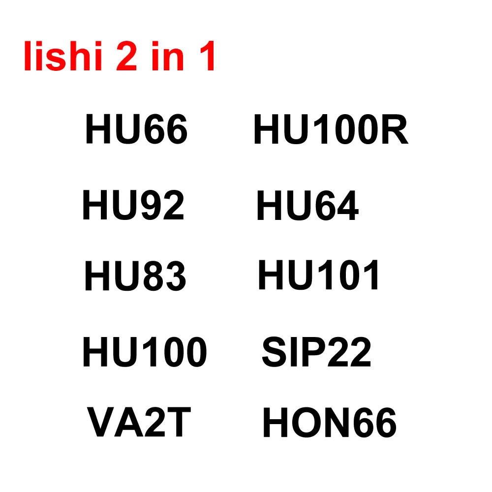 Lishi HU66 Decoder 2 in 1 Lishi tool HU100 HU83 HU92 HU100R HON66 SIP22 HU101 Tools 2-in-1lishi