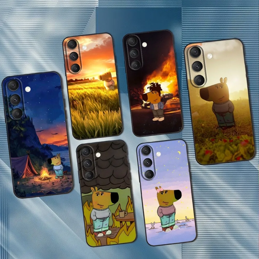 

Funny C- Chill guy Phone Case For Samsung S25,S24,S23,S22,S21,S20,S10,Ultra,Plus,Lite,FE,Soft Silicone Black Cover