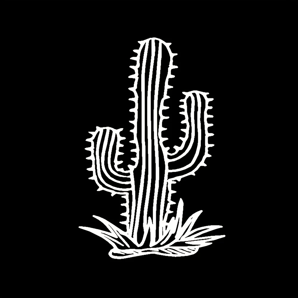 

1PC Car Motorcycle Sticker Holographic Cactus Inspired Decal for Auto Moto Exterior Vibrant Style Attitude Accessory