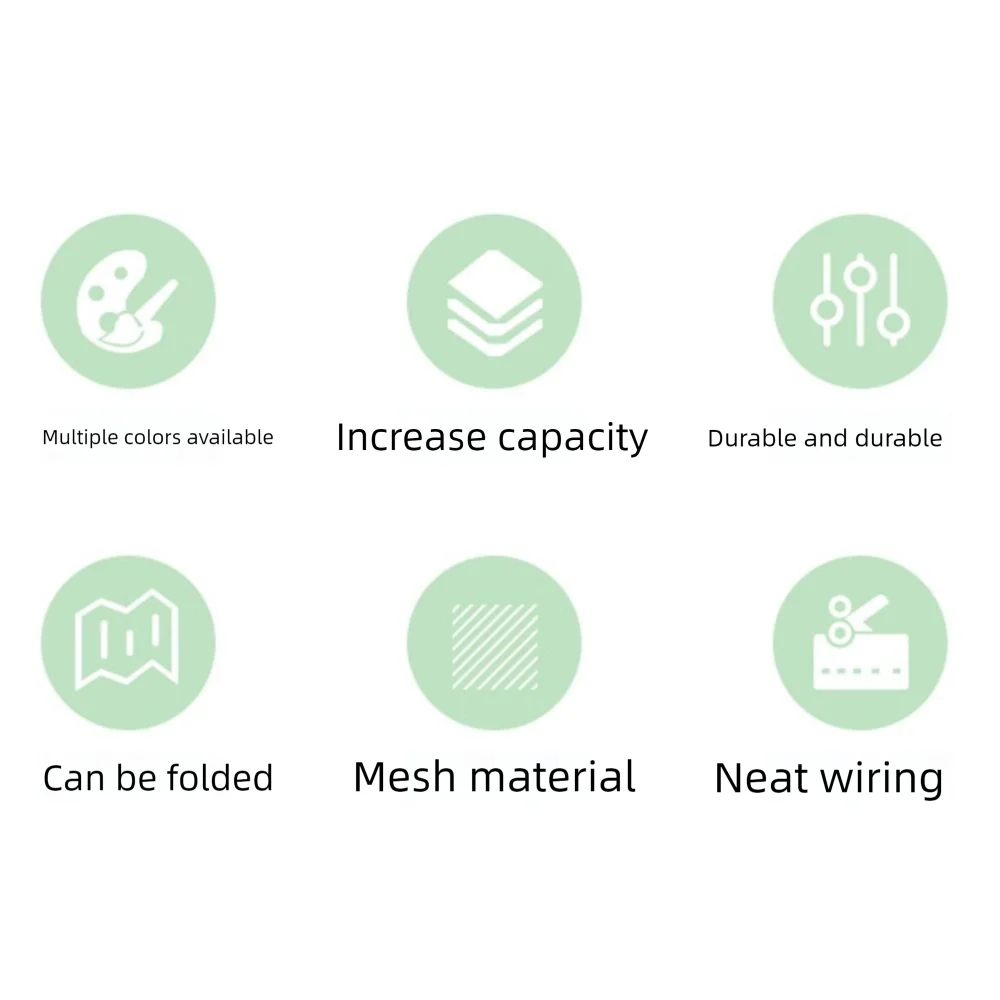 캔디 컬러 테스트 용지 보관 가방 다기능 3 구획 지퍼 메쉬 가방 대용량 핸드 헬드