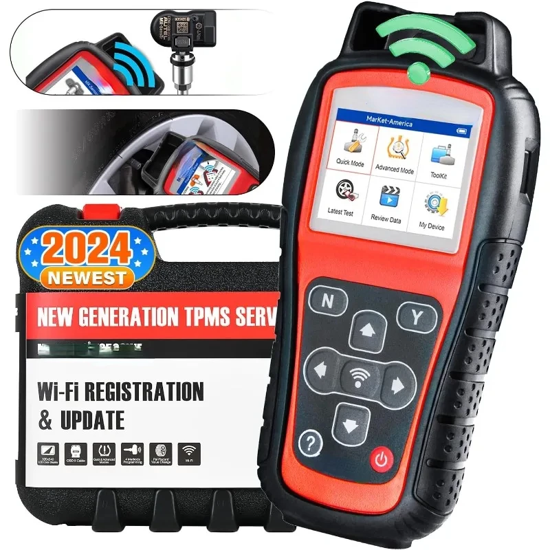 TS508WF TPMS Relearn Tool, TS501, TS408S, TS408, Activate/Relearn All Sensors as TS601, Program MX-Sensors (315/433MHz)