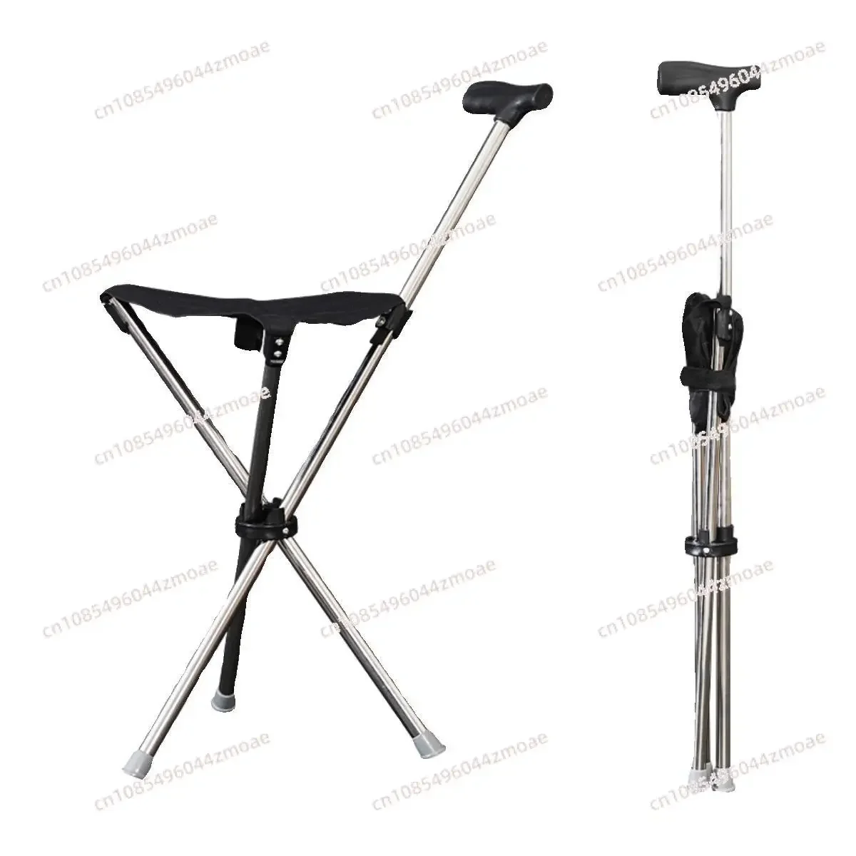 

Elderly Crutch Stool Climbing Crutches Non-Slip Cane Stick Foldable and Portable Seat Elderly Chair Crutches Cane