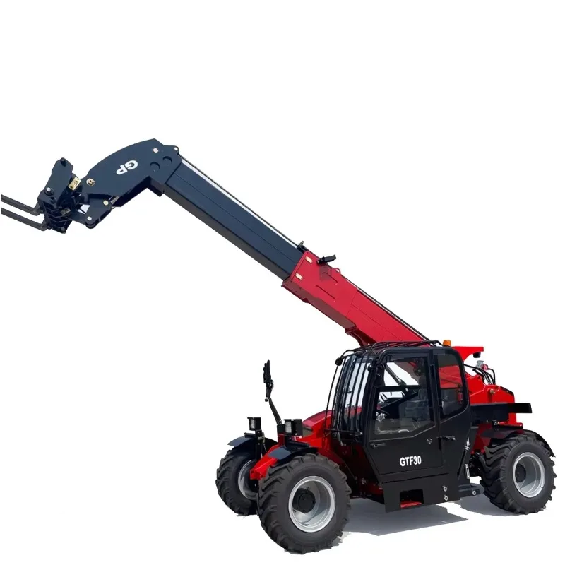 Customized 3Ton GTF30 Versatile Telescopic Handler Diesel Forklift Three Stage Mast AWD Solid Tire EPA Side-shifter Construction