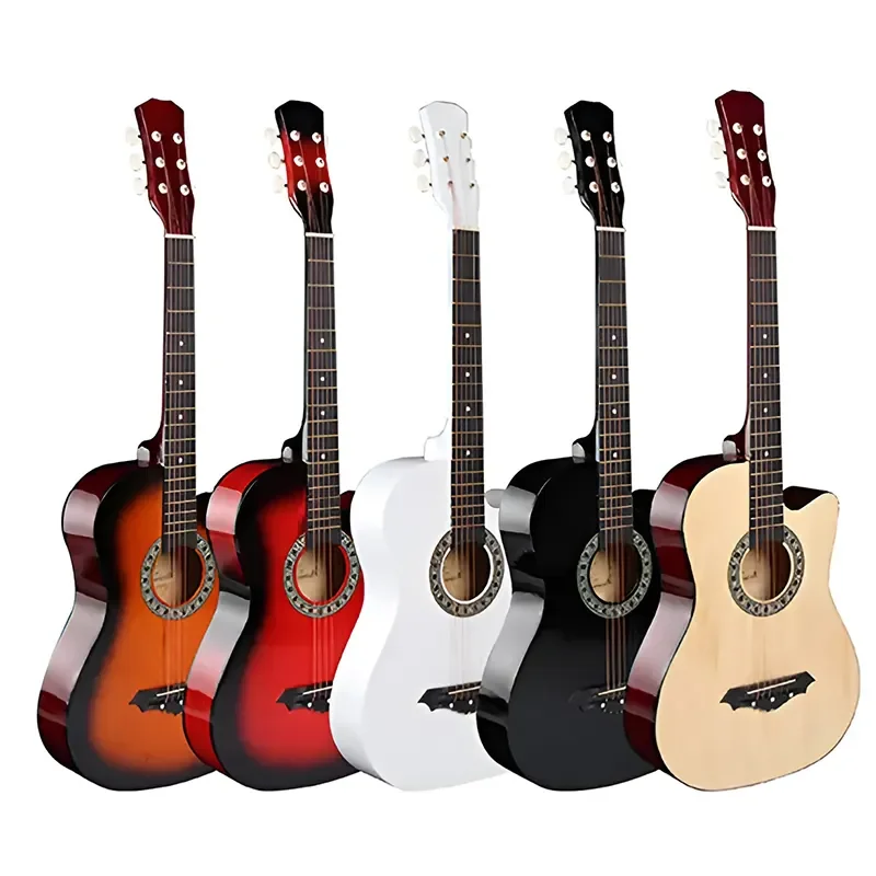 YYHC-China Manufacturer Music Instruments Deviser Acoustic Guitars 38 Inch Guitar For Travelling And Children