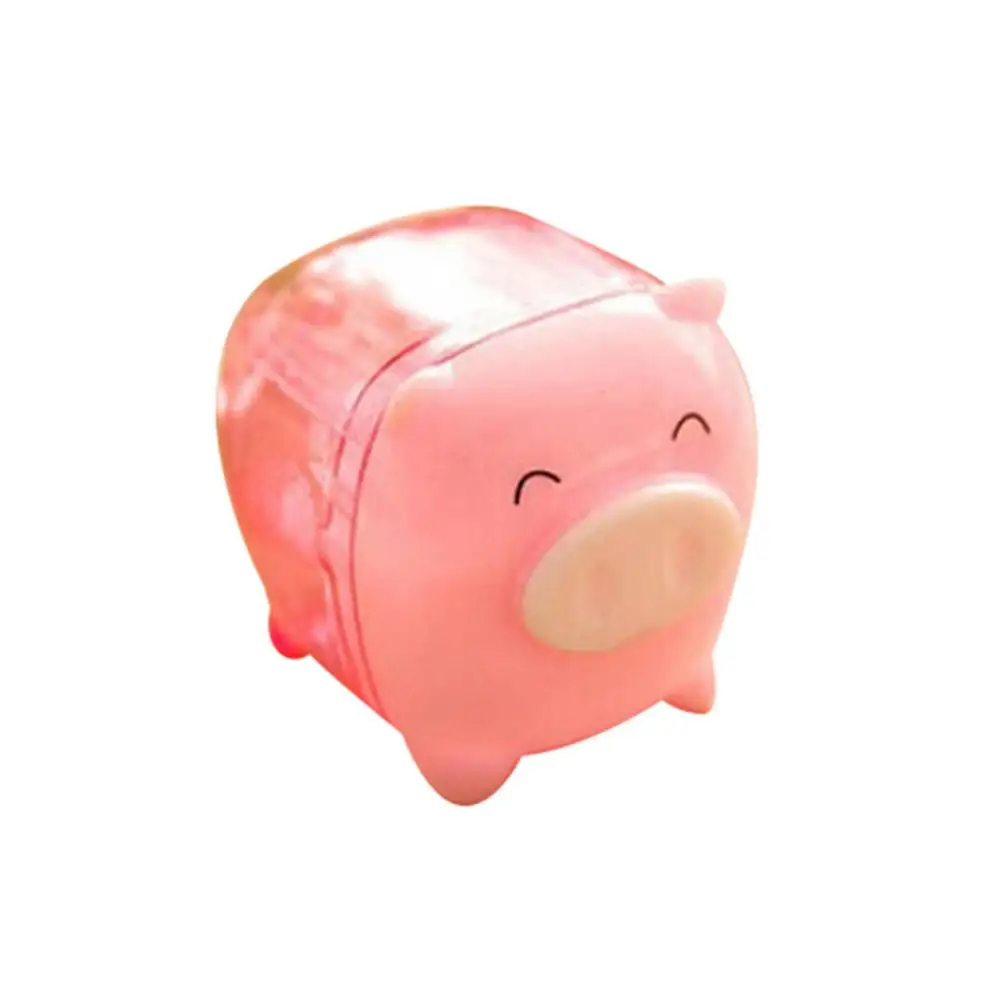 Mini Pig Shaped Pencil Sharpener para crianças, Super Cartoon, Student Stationery Tool, Automatic Hand Sharpener, Cute Pen Planer, 1 pc