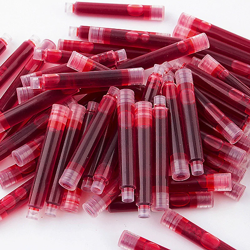 12-36 قطعة/المجموعة الملونة الحبر كيس قلم حبر خراطيش الحبر عبوات الحبر 3.4 مللي متر عبوات إعادة الملء الرسم اللوازم المكتبية المدرسية