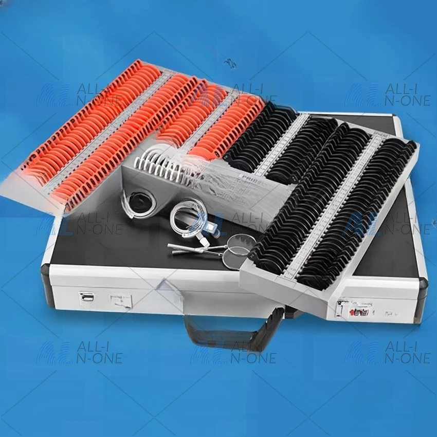 232 pieces of professional A-level lenses, vision test, optometry test box, optical equipment, plastic edge prism audition set