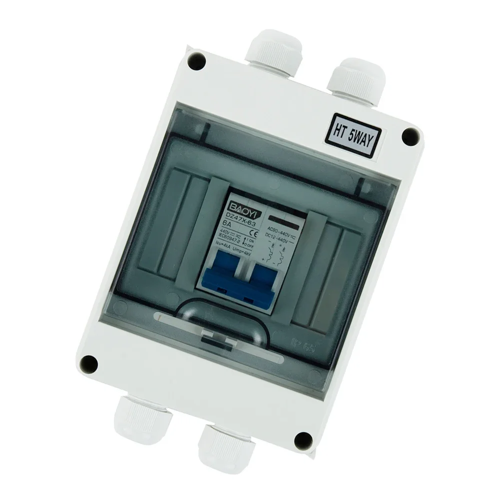 Flexible Rated Current Options with PV Disconnect Box DC440V Circuit Breaker Solar System Isolator Switch 6125A