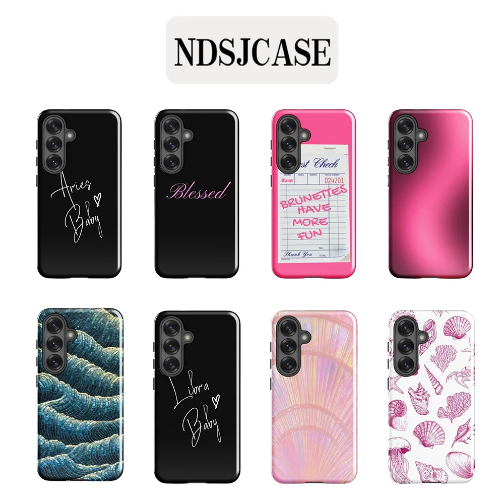 Luxury Clmj heatwave perla Phone Case for Samsung Galaxy S20 S23 S24 S25 S26 FE Plus Ultra Edge 4G 5G Double-layer Back Cover