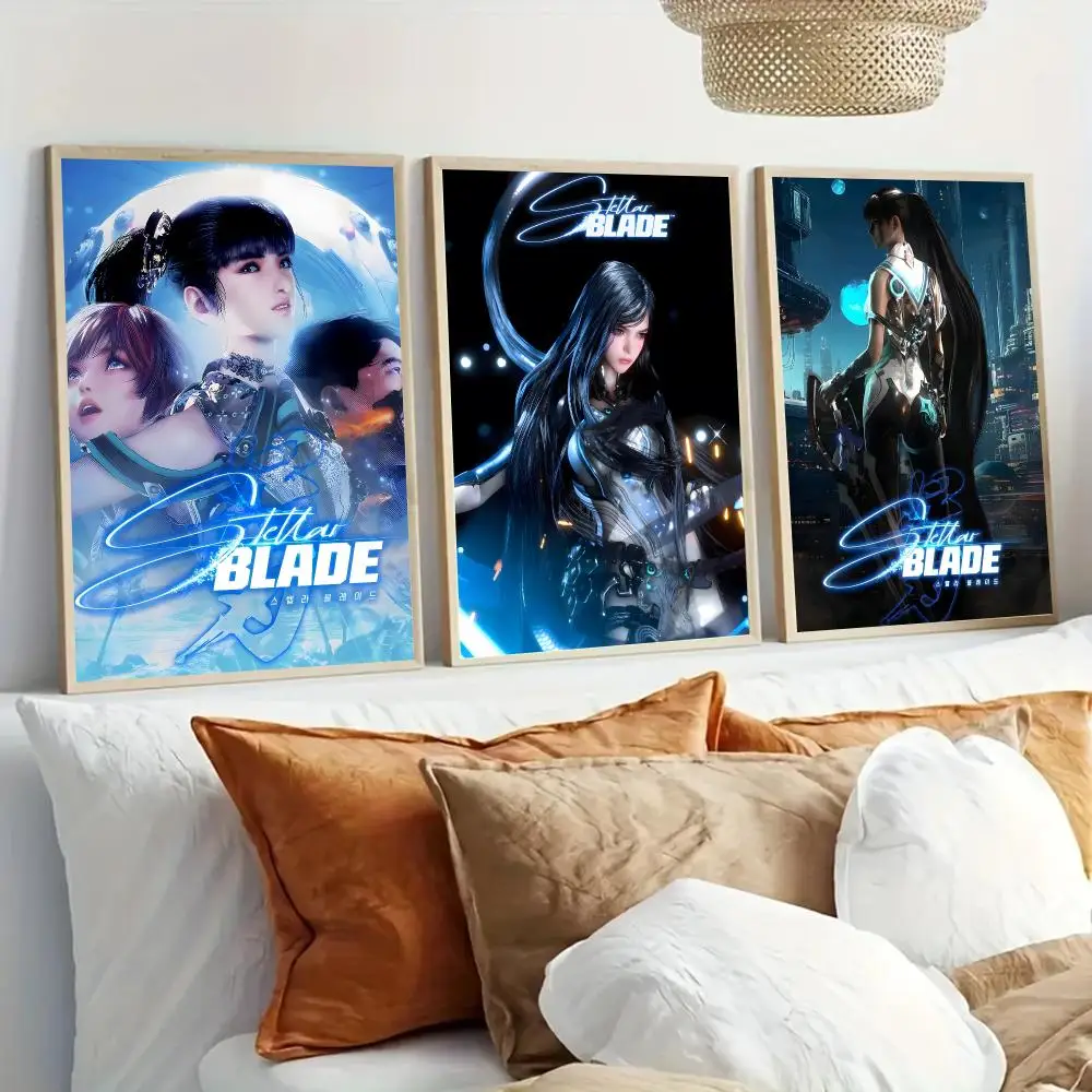 S-Stellar B-Blade Hot Game Poster Modern Home Living Bedroom Bar Hallway Waterproof Wall Art Aesthetic Decor