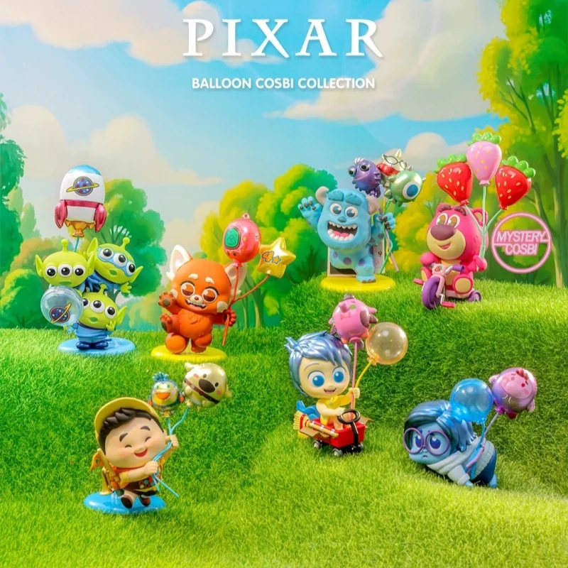 Hot Toys Pixar Balloon Series Blind Box Mystery Box Cute Cosbi Mini Figure Desktop Collectible Ornament Toy Birthday Gift