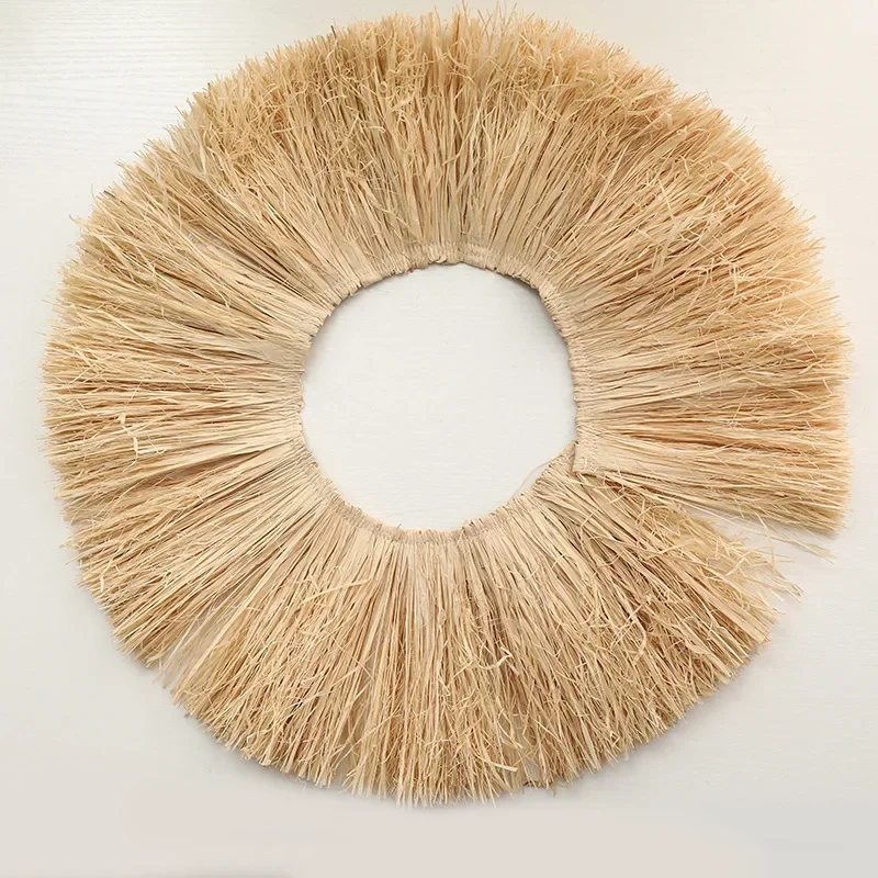 Raffia Beard Tassel Lace Indoor Study Background Wall Raffia Decorative Tassel Garland Wall Hangings Room Decor Aesthetic